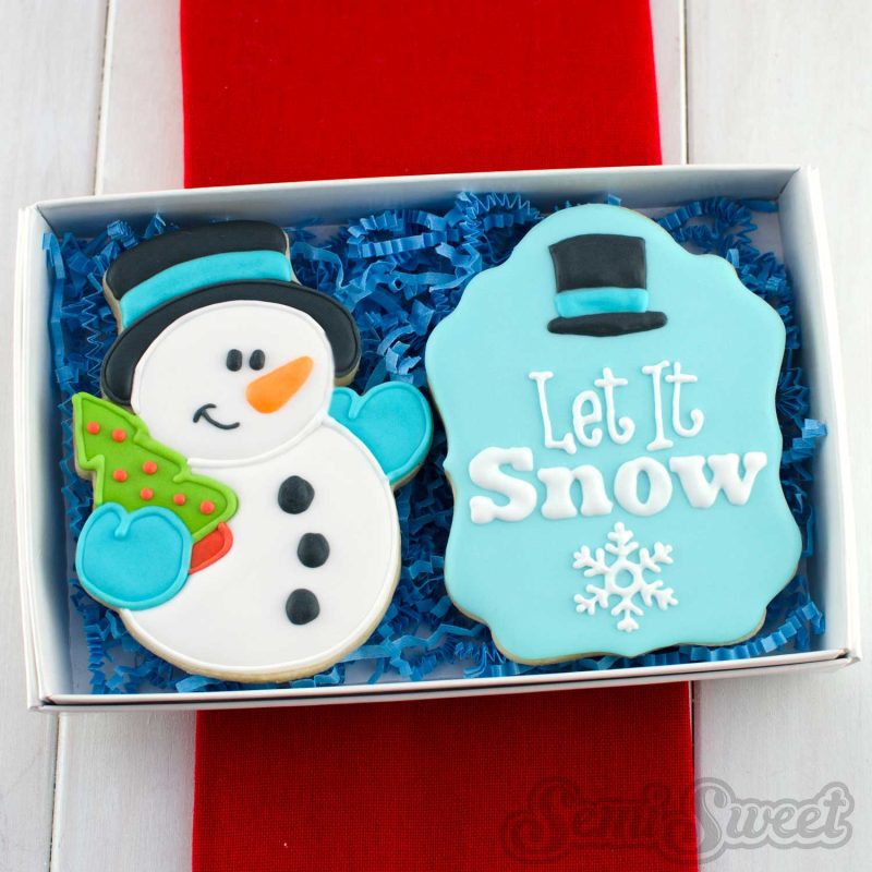 snowman cookies box set