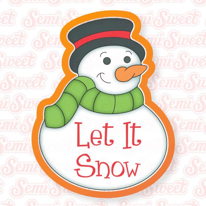 snowman plaque square