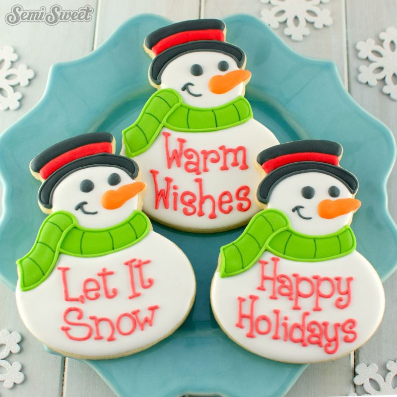 snowman cookie plaque