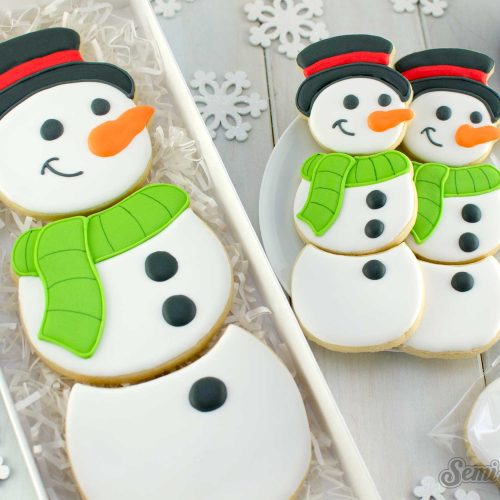 snowman cookie set title