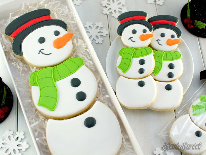 snowman cookie set title