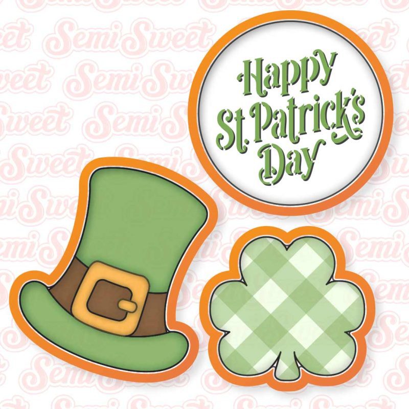 st patricks 3pc platter cutters