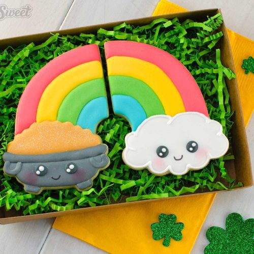 st patricks rainbow cookies