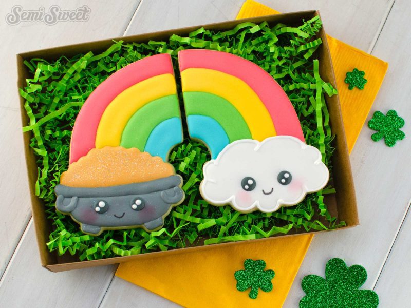 st patricks rainbow cookies