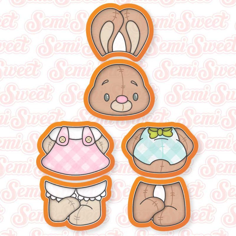 stackable bunnies cutter set 6pc