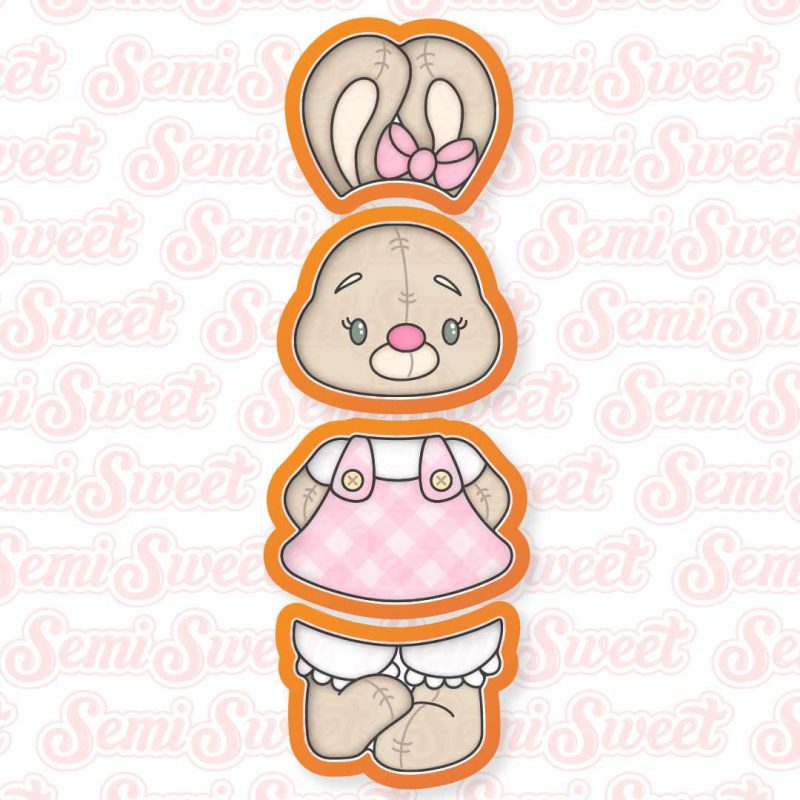 stackable girl bunny cutters