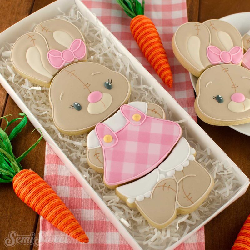 stackable bunny cookie set girl