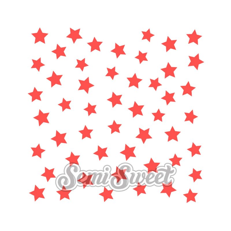 star scattered stencil