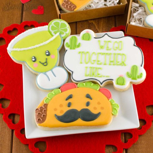 taco margarita cookies square