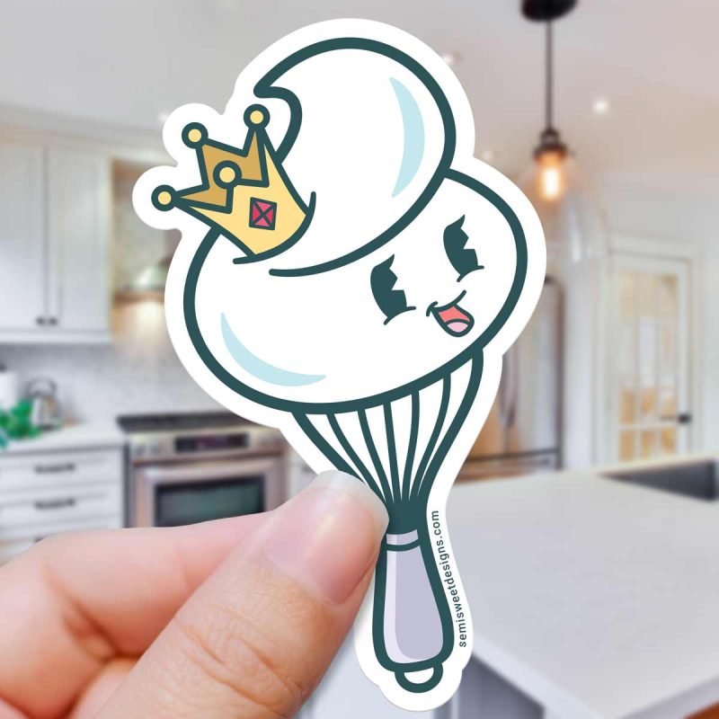 whisk dollop sticker kitchen